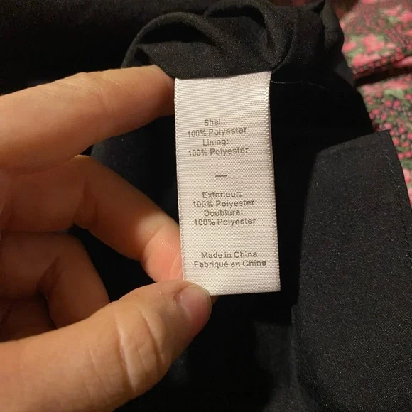 Likely Revolve Janie midi ditsy floral ruffle tiered dress black pink - Picture 6 of 7